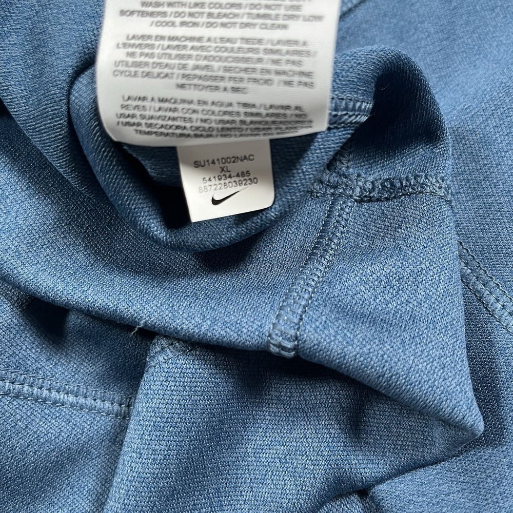 Nike Golf Sport Long Sleeve Crew Neck Sweatshirt Men XL DRI-FIT Zipper Pocket - Picture 10 of 10